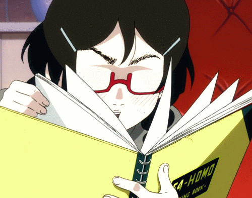 girl reading a lot
