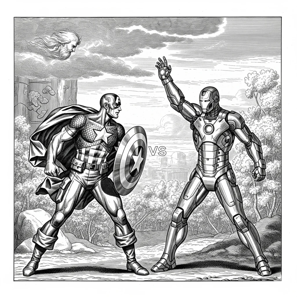 captain america vs iron man