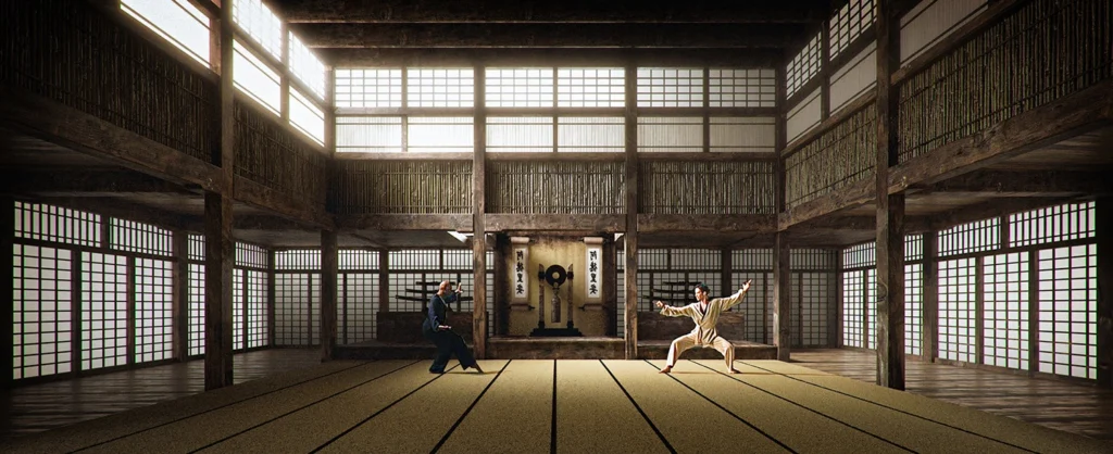 The kung fu scene of Matrix